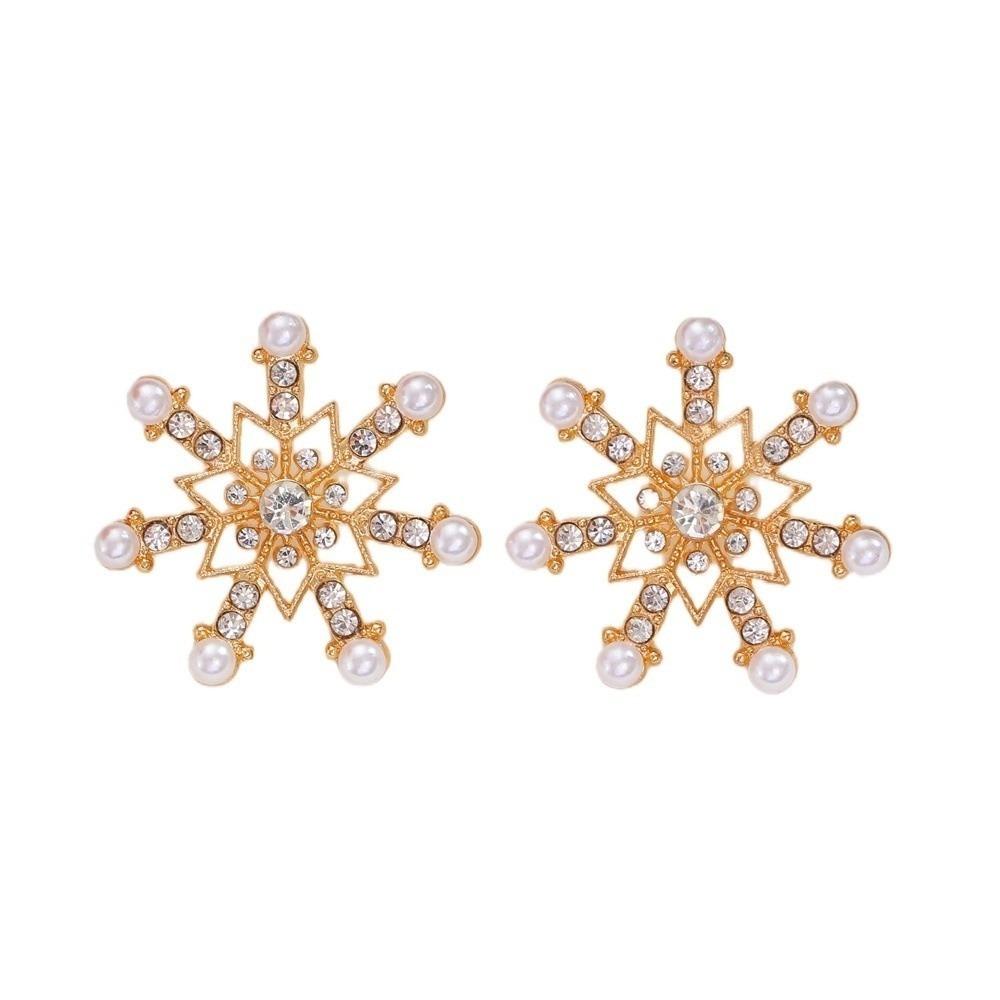 Sparking Zircon Earrings Luxury Christmas Earrings Elegant Xmas Earrings  Women Gift
