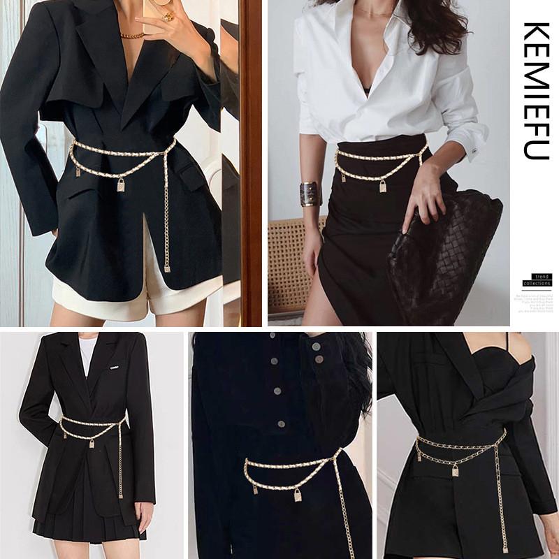 Small Fragrance Waist Chain For Women With Metal Tassel Decoration Summer Fashion Accessory