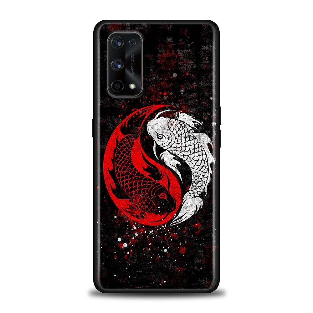 Japanese Style Art Samurai Phone Case For Oppo Realme 8i 8 9 7 6 5 Pro 9i 7i 5i 6i XT 5G Cases Soft Cover Realme 8Pro 8i