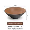 Large Frosted Melamine Ramen Bowl - Japanese-Style Restaurant Noodle Bowl for Mala Tang, Luosifen, Soup, and Rice Noodles