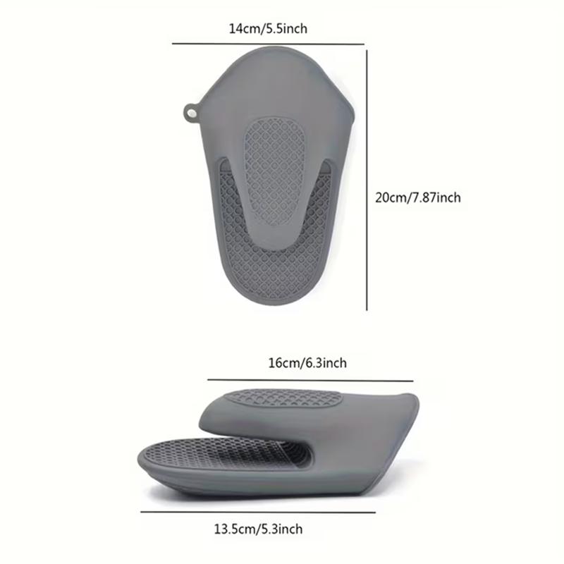1/2pcs Silicone Oven Mitts Non-Slip Grip Oven Gloves with Honeycomb Pattern Scalding-Proof Heat Insulated Oven and Pot Gloves