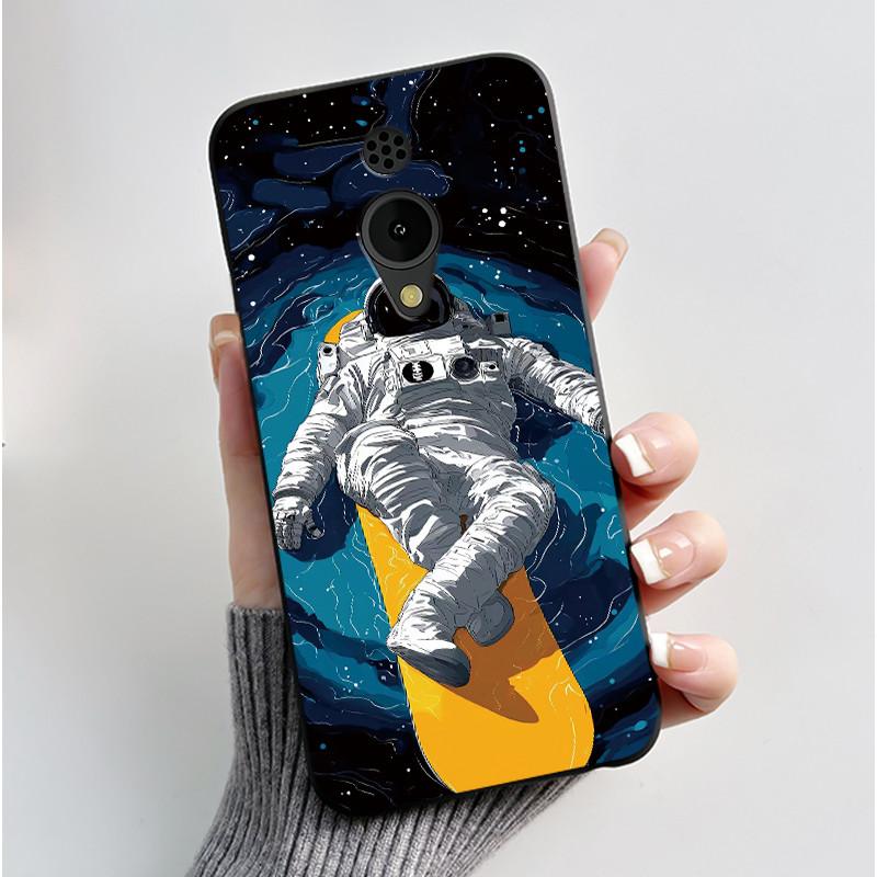 Hülle Für Nokia 150 2G 2023 TA-1582 Hülle Ästhetisch Luxuriös Niedlich Cool Jungen Mädchen Schwarz Matt Weiches TPU Vollschutz Rückseite