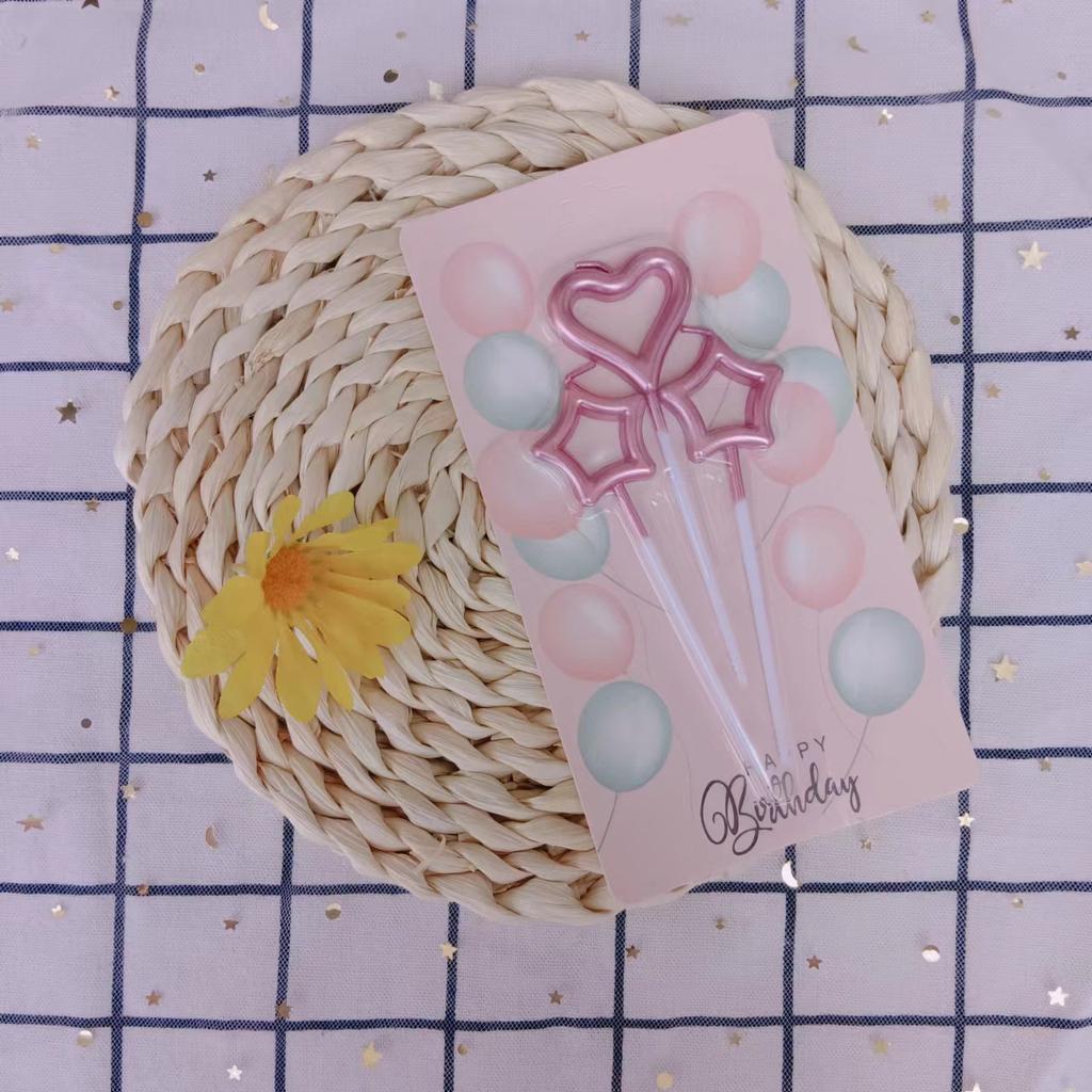 Children's birthday candle personality creative hollow star candle bakery birthday supplies cake candle