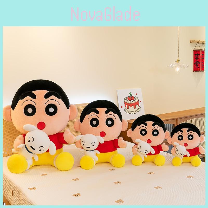 Adorable Japanese Style Plush Crayon Shinchan Doll Gift For Kids 35cm 45cm 60cm 80cm