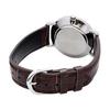 [Casio] CASIO Quartz Men's Watch MTP-VT01L-7B2 Silver X Brown Leather Band Overseas Model [Parallel Import]