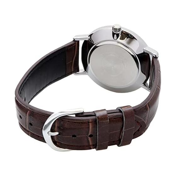 [Casio] CASIO Quartz Men's Watch MTP-VT01L-7B2 Silver X Brown Leather Band Overseas Model [Parallel Import]