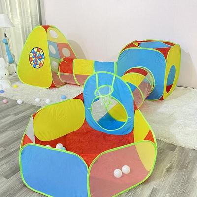OEING Kids 5-in-1 Play Tent Set with Ball Pit & Games