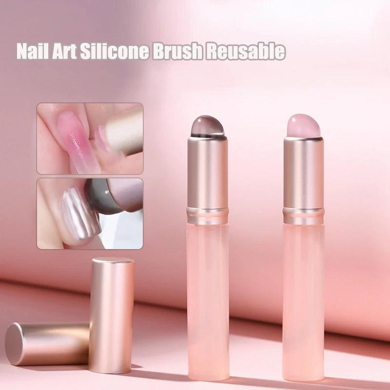 Mini Nail Art Tool Nail Brush Stain Gradient Blush Nail Rubber Mirror Powder Jelly Freeze Pen Nail Art Tool