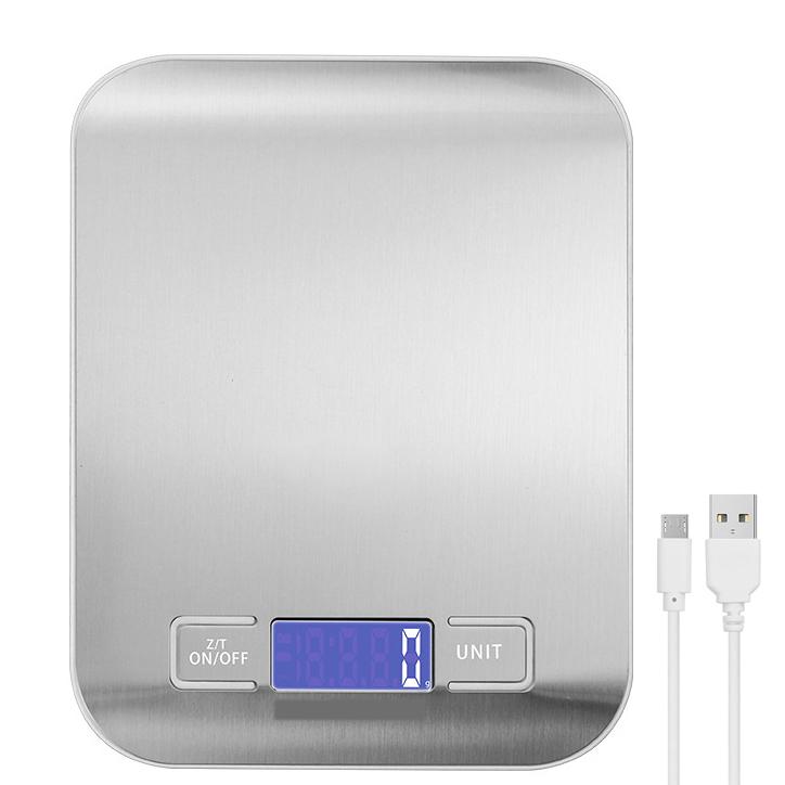 1g-10kg Food Scale, 304 Stainless Steel Digital Kitchen Scale Weight In Grams and Ounces for Cooking, Meal Prep,Package,Handmade, Liquids