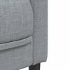 2 Piece Sofa Set Light Grey Fabric