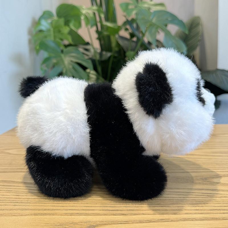 Cute Panda Plush Toy Stuffed Animal Doll Realistic Gift For Girlfriend 23cm
