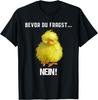 Camiseta estampada com padrão de pássaro divertida camiseta de animal fofa masculina casual 100% algodão camiseta da moda de manga curta