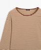 Masimodutti Long Sleeve Striped Cotton T-Shirt