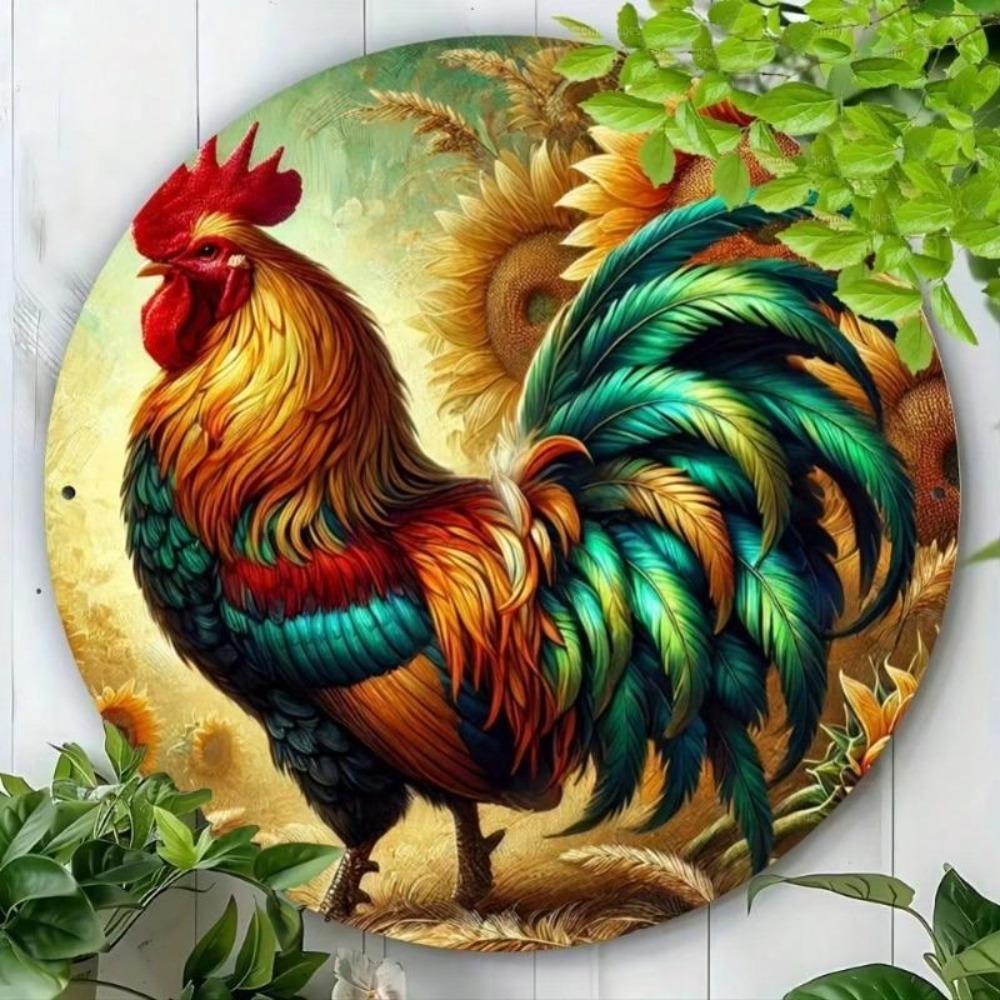 Vintage Rooster Metal Wall Art Rustic Kitchen Decor Farmhouse Home Decor