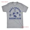 Mens Funny T Shirt Dads Garage Boxing Club Sarcastic Novelty For Vintage Washed Graphic Stylish Versatile Top For Everyday Wear