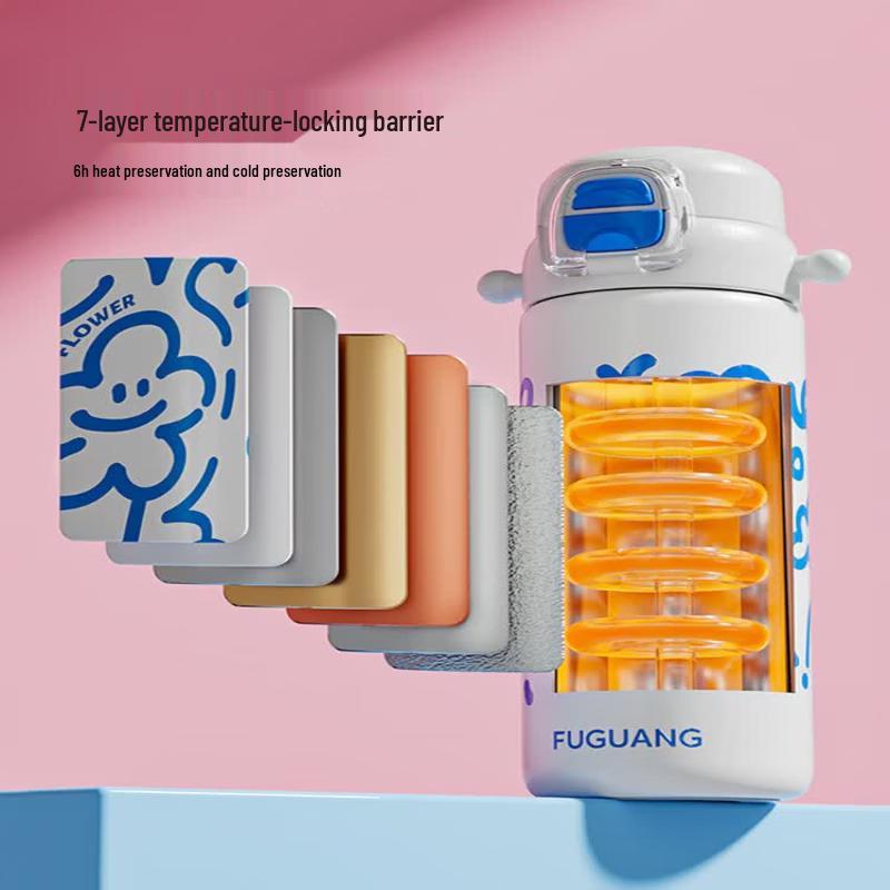 Fuguang Children's 316L Insulated Dual-Drink Water Bottle