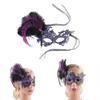 Rhinestones Half face Mask Masquerades Mask, Mardi Gras Decorations Venetians Masks Women Halloween Mardi Gras Costume