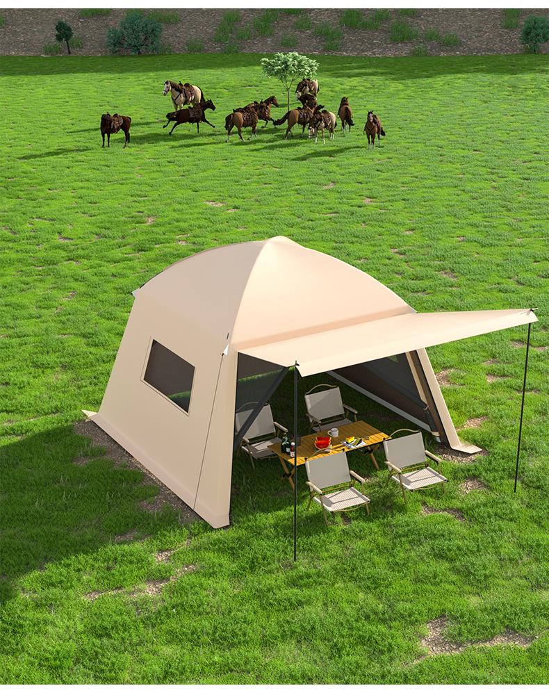 Tente de camping ombragée en maille d'extérieur avec répulsif anti-moustiques et abri rafraîchissant