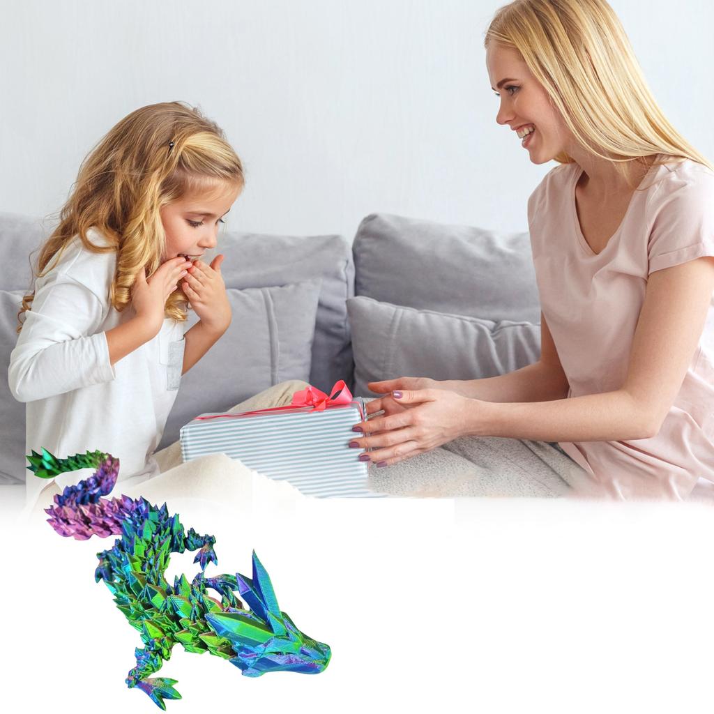 3D Printed Wyvern , Articulated 3D Dragon Toy, 3D Printed Toy Dragon, Dragon Toy Dragon