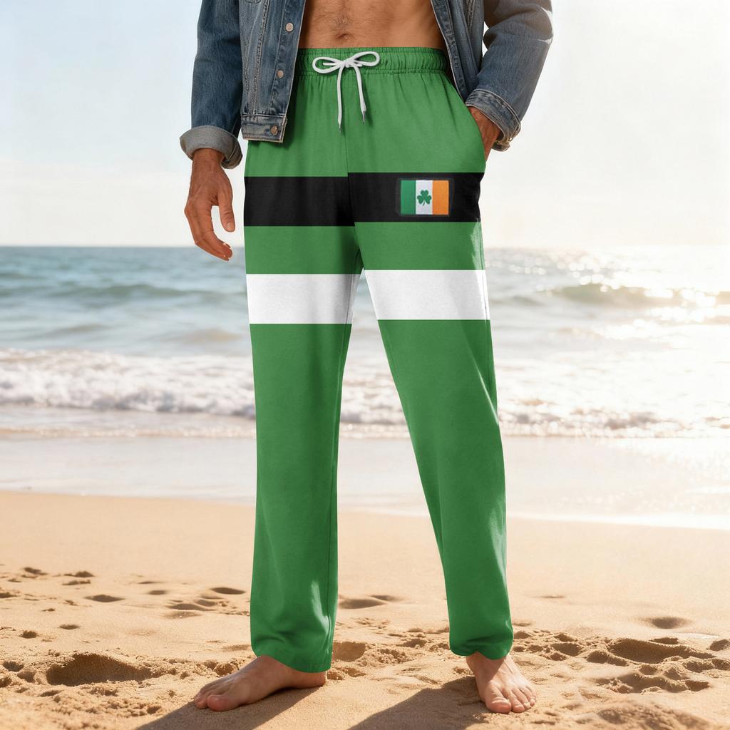 Men's Home Soft Pajama Pants Drawstring With Pockets Casual Sports Pants