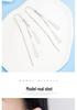 Elegant Korean Style Geometric Triangle Tassel Ear Cuffs for Women - 2022 Trendy Long Layered Earrings