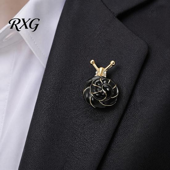 Retro Jewelry Gift Enamel Snail Brooch, Vintage Insect Pin for Women Suit Coat, Gentle Simple Brooch Multicolor Lapel Cloak Dress,