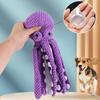 Scented Interactive Octopus Dog Chew Toy for Aggressive Chewers Bite Resistant Plush with Dental Cleaning Grinding Teeth Puppy