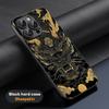 Chinese dragon fashion design Phone Case For iPhone 16 15 14 13 12 11 Plus Pro Max High-end Luxury Black hard case Sheepskin