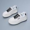 Scarpe bianche basse primavera 2025 nuova versione coreana ins studentesse aumento altezza piattaforma scarpe sportive da ginnastica scarpe casual HY8001