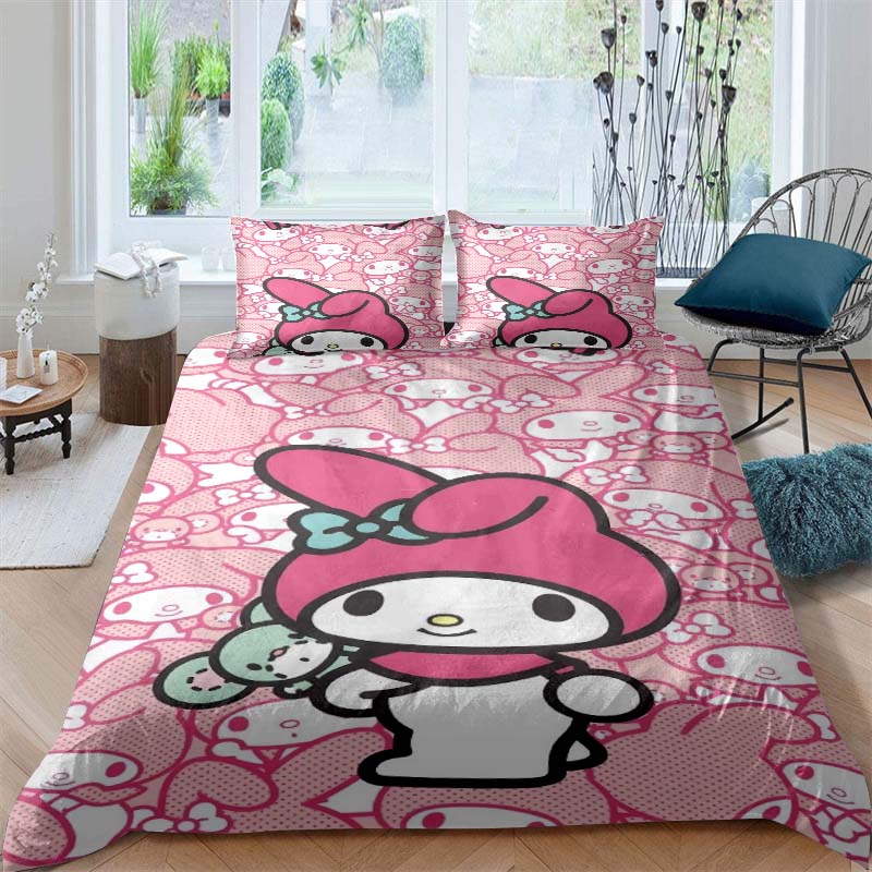 Cartoon My Melody Soft and Comfortable Duvet Cover, Children's Bedding Set Gift, Extra Large Size, Multiple Sizes Available.