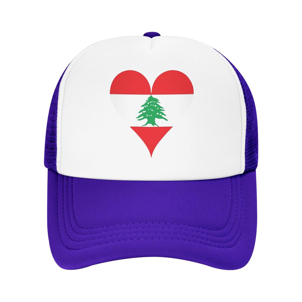 Lebanon Flag Lebanese Mesh Baseball Caps Unisex HipHop Trucker Hat Hat Adjustable Snapback Caps Dad Hat Summer Trucker Cap