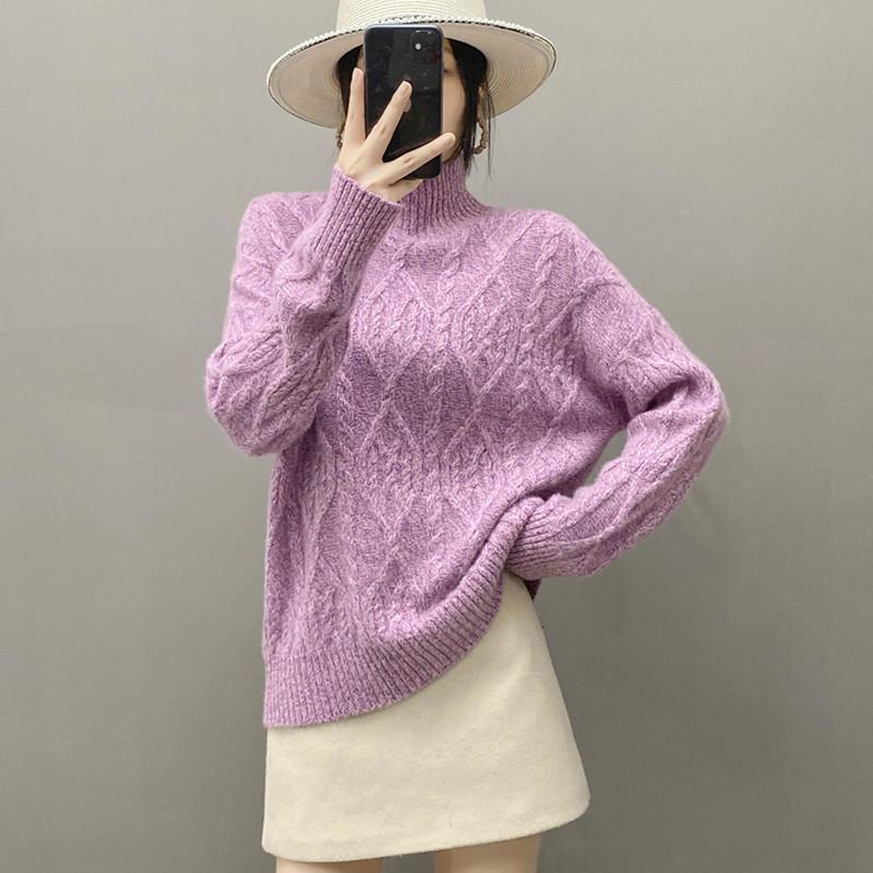 Qinghe 100% Pure Cashmere Women's Sweater - Ultra Soft Luxury Winter Pullover