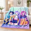 Kpop Demon Hunters Flannel Throw Blanket Soft Warm Cozy For Sofa Bed Indoor Home Bedroom Use