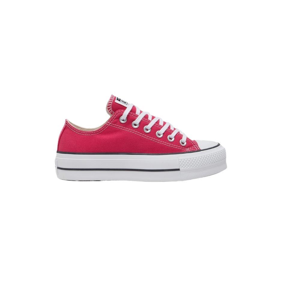 Converse soft and comfortable durable low-top canvas shoes for women in red
