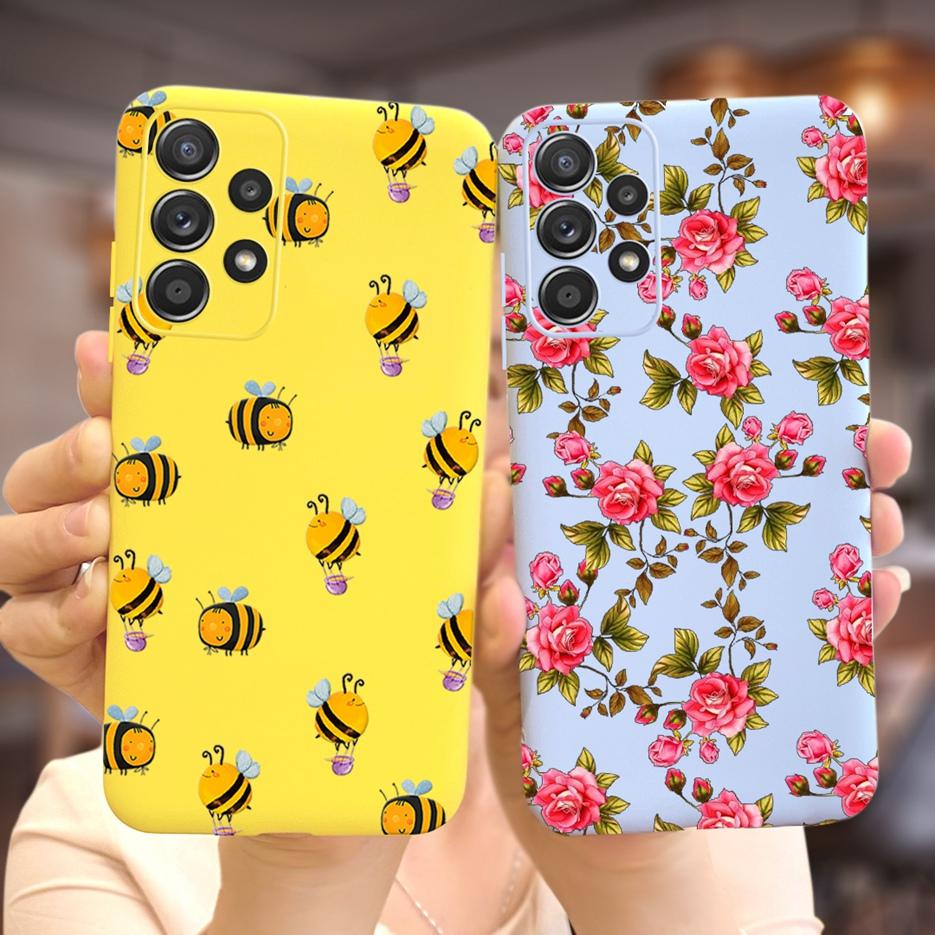 For Samsung Galaxy A23 Case SM-A235F Beautiful Girls Flowers Soft Silicone Case For Samsung A23 A 23 Back Cover GalaxyA23 Fundas