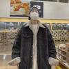 Men's Winter Thickened Lambswool Denim Jacket - American Style, Loose Fit, Quilted for Warmth.