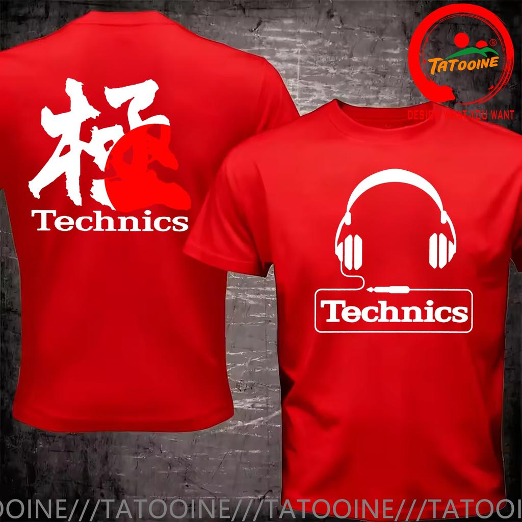 Funny Design Yin Yang Taichi Real Djs Matter Technics Headphone Dj Back Shirt Unisex Fashion Trendy Casual Clothing Stylish Tops