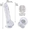 Waterproof Realistic Dildo Suction Cup Men  Female Adult  Toys