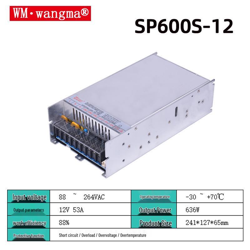 Ultra-thin 24V DC Output RSP Switching Power Supply with PFC, Adjustable Voltage, High Power, Industrial Wide Voltage