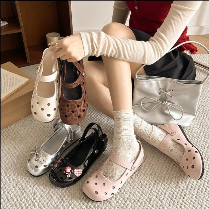 Fashion 2025New Summer Baotou Semi-drag Jane Women Wear Round-toe Non-slip Wear-resistant and Odor-resistant Slippers