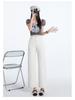 Women's 2025 Tencel High-Waisted Wide-Leg Cropped Jeans - Summer Thin, Straight, Loose, Drapey, Slimming Pants