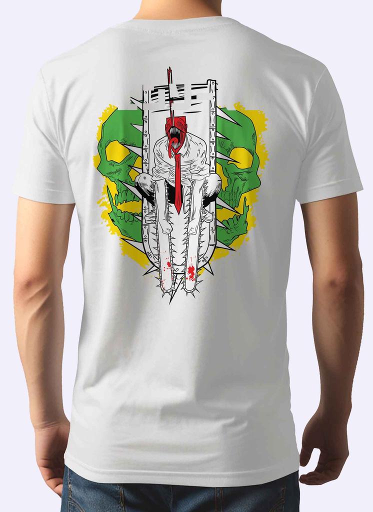 Chainsaw Unisex Pochita Cute Anime Print T Shirt 2026 New Summer Unisex Oversized Streetwear Casual Short Sleeve Tee Tops
