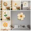 Slient Decor Flower Creative Clock 30cm Home Clock Fashion Simple Wall Clock  Birthday Gifts