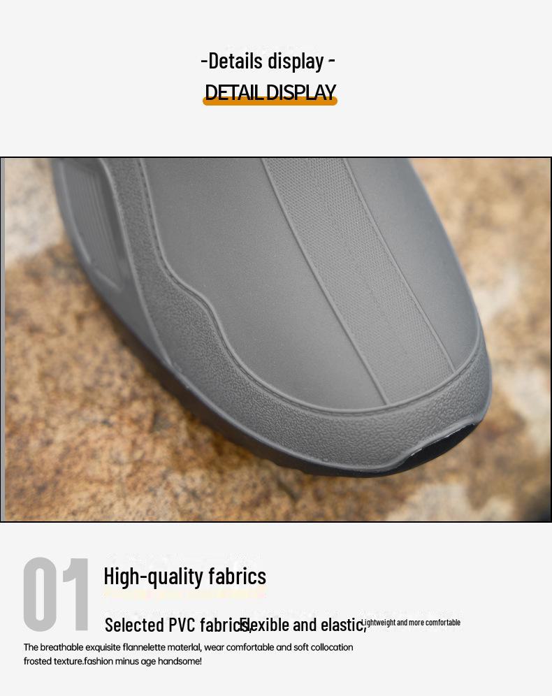 Botas de lluvia versátiles de caña corta: Unisex, a la moda, antideslizante, calzado para todas las estaciones