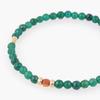 Jbans Classic Red Point Green Cut Agate Gemstone Bracelet (C2501Ac1240_Gn)
