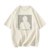 American high street pure cotton black short-sleeved t-shirt women's new summer loose large size fat mm half-sleeved design top