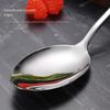 Stainless Steel Serving Spoon with Long Handle Polished Rust-Proof Deep Head Soup Rice Spoon Dishwasher Safe Utensil for Home Restaurant Buffet