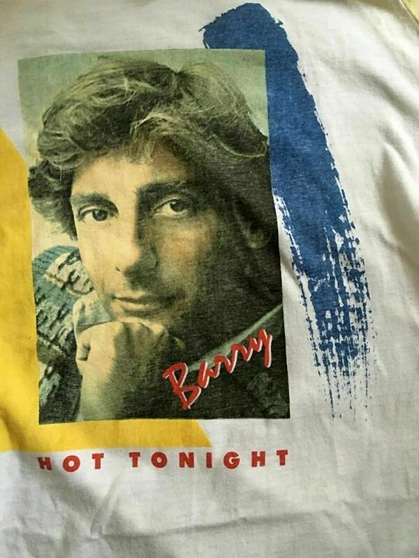 Vintage Hot Tonight Barry Manilow Shirt Classic White Unisex Unisex T-Shirt XXXXL