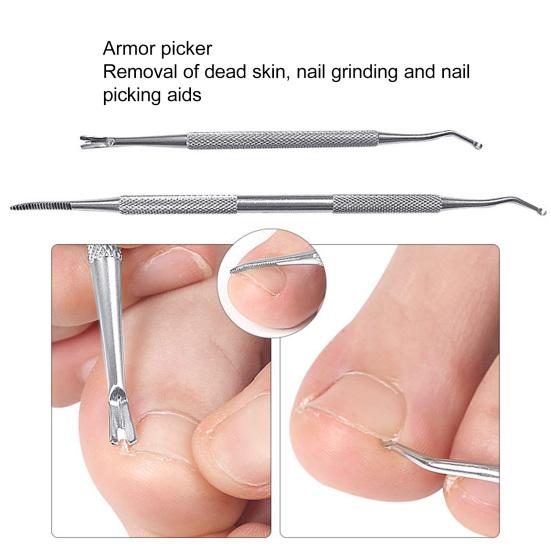 1 Set Nageleinsteller Pediküre-Werkzeug Premium Professional Eingewachsene Zehennägel Fußkorrekturaufkleber Eingewachsene Zehennägel Korrektur
