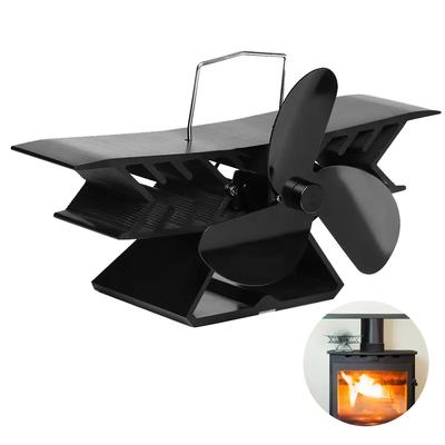 Umluftventilator, kompakter Kaminventilator, Ventilator aus eloxiertem Aluminium, kompaktes Design, energieeffiziente Heißluftzirkulation